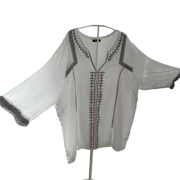 MBLM Embroidered Tunic Top – Size 3X - Picture 11 of 13